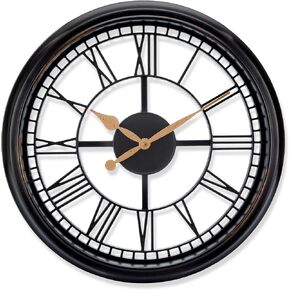 Westclox 33171S 20-Inch See-Through Wall Clock with Silver Case
