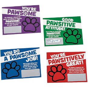 Fun Express Paw Print Scratch Reward Cards - 48 قطعة - أنشطة تعليمية وتعليمية للأطفال zig zag Black DIY تجعل ملصقات اللعبة الخاصة بك تحفيزًا