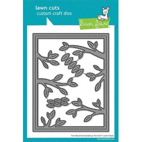 Lawn Fawn - Tree Branches Backdrop: Portrait Dies - LF3734 - Spring 2025