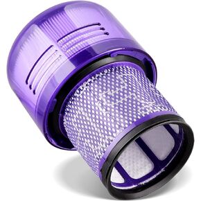 Filters Replacement for Dyson V11 Torque Drive, Animal, Complete, Extra V15 Detect V15S Detect Submarine Vacuums,Compare to Part no.970013-02(2 Pack Vacuum Filters + 2 Pack brushes)