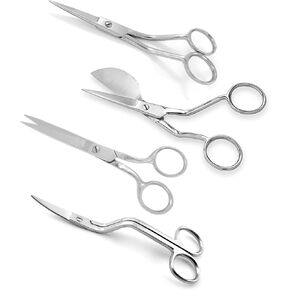 4 PCS تطريز Duckbill المقص - الفولاذ المقاوم للصدأ