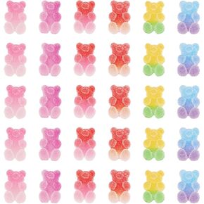 Beadthoven 20pcs سحر راتنج الفطر ملون ميني لطيف الفطر كابوشونات صغيرة السحر المصغرة لمجوهرات زخرفة سكرابوكينغ لوازم الجنية الجنية الديكور المناظر الطبيعية