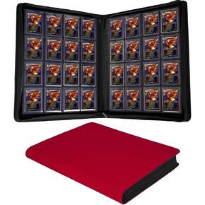 Jumbo Toploader Binder - Holds 640+ Top Loaders for Cards, 16 Pocket Top Loader Binders with Sleeves for 3" x 4" Rigid Card Holders for Baseball, Football and other Sports Cards(BLACK)