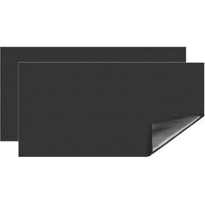 PATIKIL 20x10 Dry Erase Board Magnetic Sheet, 2 Sheets Magnetic Dry Erase Blackboard, Refrigerator Black Board for Manage Your Plan Schedule Calendar DIY Menu List to Do