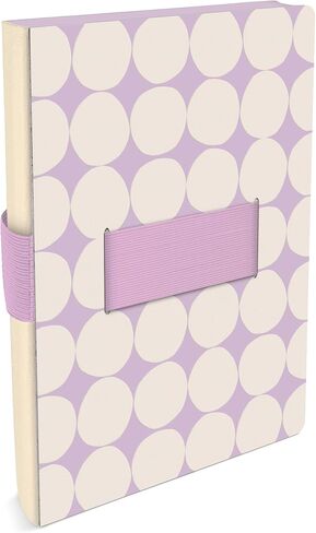 Studio Oh! Mothers Day Gifts Casey Notebook with Phone Holder - Stylish Design with Elastic Loops, 192 Lined Pages, 100 GSM, Coptic Binding - Ideal for Professionals, Students, Travelers - Darling Dots in Saudi Arabia