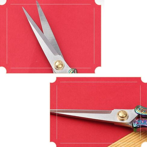 5" Vintage Scissors All Purpose, Stainless Steel Scissors for Scrapbook Albums, Small Sewing Scissors for Home Office Studio Craft Art Work Handicraft Cutting Paper DIY Tool Brassy in Kuwait