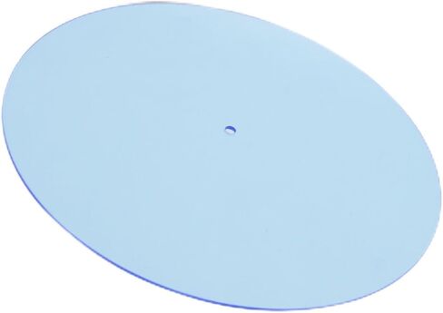 Turntable Platter Mat, 12 inch Transparent Acrylic Record Player Platter Slip Mats, Improves Sound Quality & Provides Tighter Bass - Low Noise Anti Static Platter Mat (Light Blue) in Kuwait