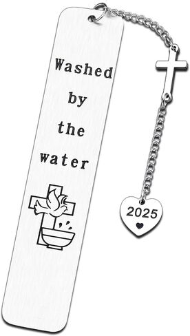 Sophauteem Christian Bookmarks - Confirmation Gifts for Girls & Boys, Baptism & First Communion Gifts, Silver Stainless Steel, 1 Piece in Saudi Arabia