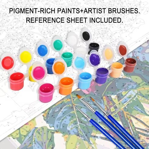 Tucocoo Halloween Pumpkin Strange Girl Paint by Number Cute Weird Girl Portrait DIY Painting on Canvas with Brushes Acrylic Paints Paint by Numbers for Adults and Beginner 16x20 Inch（Without Frame） in Saudi Arabia