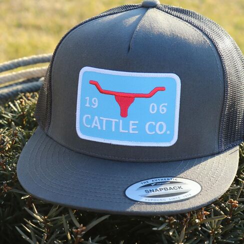 WHISKEY BENT HAT CO. 5-Panel Chisholm 1983 Cattle Co Logo Patch Snapback Hat in Kuwait