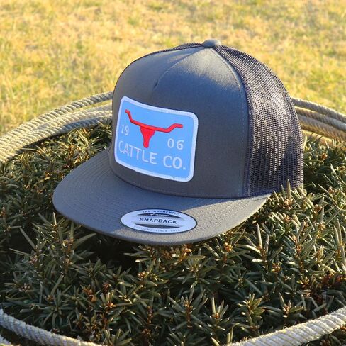WHISKEY BENT HAT CO. 5-Panel Chisholm 1983 Cattle Co Logo Patch Snapback Hat in Kuwait