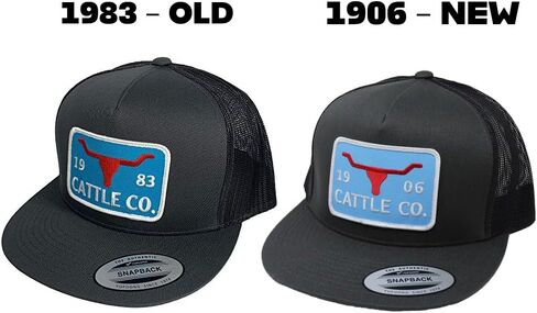 WHISKEY BENT HAT CO. 5-Panel Chisholm 1983 Cattle Co Logo Patch Snapback Hat in Kuwait