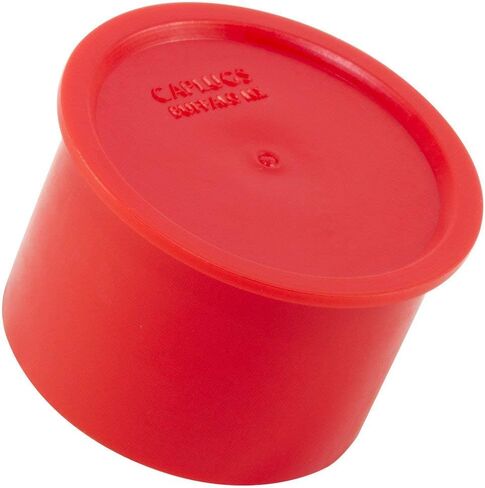 Capplugs 99391219 غطاء بلاستيكي للموصلات الملولبة. RC-19، PE-LD، مقاس خيط القبعة 1-3/16 معرف القبعة 1.18 بوصة الطول 0.77 بوصة، أحمر (عبوة من 80 قطعة) in Saudi Arabia