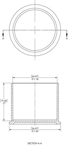 Capplugs 99391219 غطاء بلاستيكي للموصلات الملولبة. RC-19، PE-LD، مقاس خيط القبعة 1-3/16 معرف القبعة 1.18 بوصة الطول 0.77 بوصة، أحمر (عبوة من 80 قطعة) in Saudi Arabia