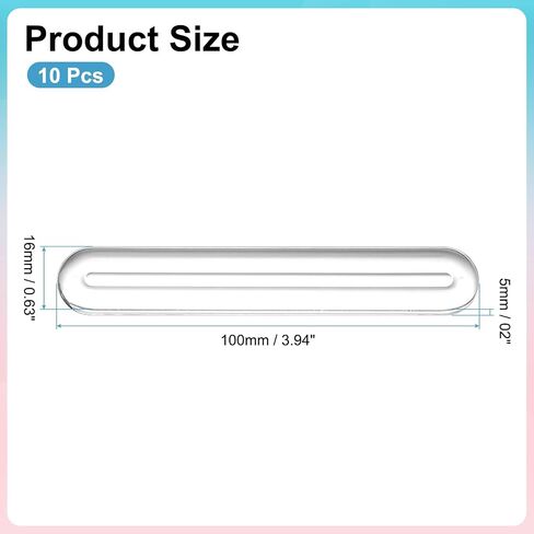 uxcell Wall Protector from Furniture, Clear Furniture Bumpers Silicone Rubber Wall Bumper Guards Cabinet Door Bumper Adhesive Wall Protector Bumpers, 3.94''L x 0.63''W x 0.2''T, 18 Pcs in Kuwait
