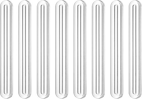 uxcell Wall Protector from Furniture, Clear Furniture Bumpers Silicone Rubber Wall Bumper Guards Cabinet Door Bumper Adhesive Wall Protector Bumpers, 3.94''L x 0.63''W x 0.2''T, 18 Pcs in Kuwait