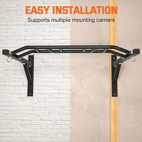 Pull Up Bar Wall Mounted,Heavy Duty Multi Grip Chin Up Bar for Strength Training, 600 lbs Capacity, Durable Steel Construction, Perfect for Home and Garage Workouts in Kuwait