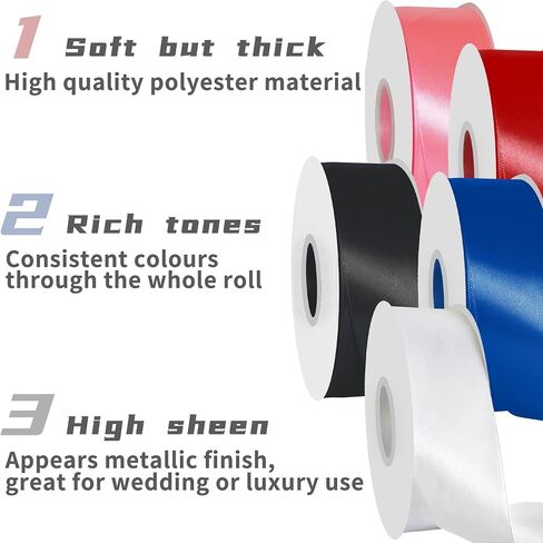 60 Yards x 1-1/2 Inch Pink Ribbon: Pink Satin Ribbon for Gift Wrapping Wedding & Mother's Day Flower Bouquet Packaging, Bows Making, Crafts, Floral, Hair Accessories and Invitation Decorations in Saudi Arabia