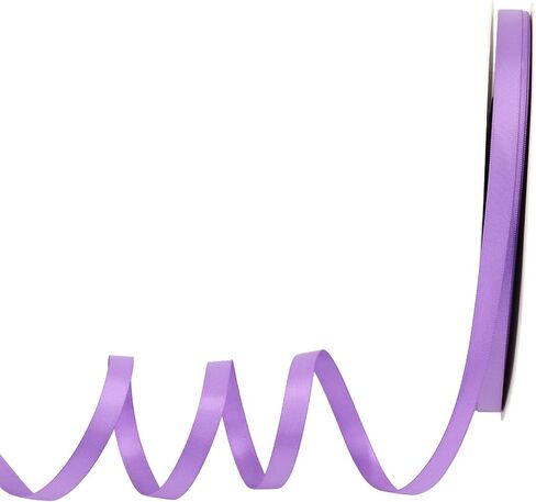 Solid Color Satin Ribbon 3/8 inch x 100 Yards Roll Grape Double Faced for Gift Wrapping Crafts Wedding Decoration, Wedding Invitation Card, Birthday Party Decoration in Kuwait