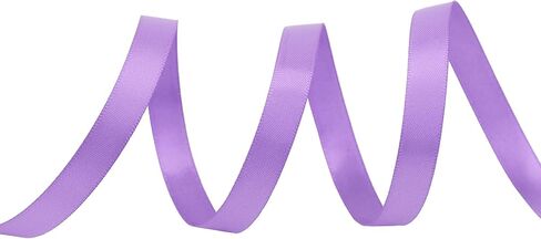 Solid Color Satin Ribbon 3/8 inch x 100 Yards Roll Grape Double Faced for Gift Wrapping Crafts Wedding Decoration, Wedding Invitation Card, Birthday Party Decoration in Kuwait
