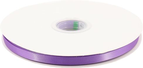 Solid Color Satin Ribbon 3/8 inch x 100 Yards Roll Grape Double Faced for Gift Wrapping Crafts Wedding Decoration, Wedding Invitation Card, Birthday Party Decoration in Kuwait
