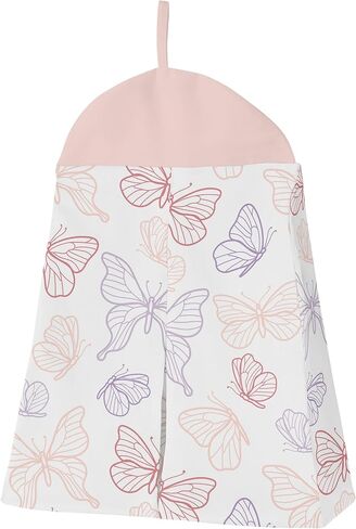 Sweet Jojo Designs Purple Floral Rose Baby Girl Nursery Crib Bedding Set - 4 Pieces - Solid Light Lavender Flower Luxurious Elegant Princess Vintage Boho Shabby Chic Luxury Glam High End Ruffle Roses in Saudi Arabia