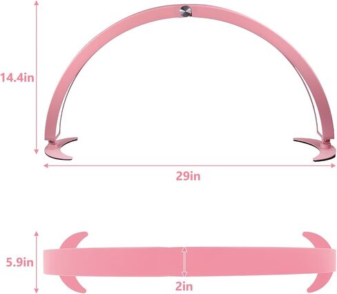 Half Moon Light for Nail Desk, 29in Foldable Half Moon Table Lamp Nail Desk Lamp with Wire Controller & Remote, Bright Arch Nail Light with 7 Cool/Warm Tones & 10 Brightness in Saudi Arabia