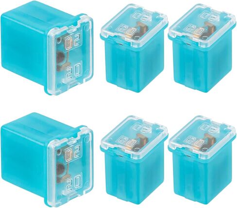 50A Square Auto Fuses 50 AMP Low Profile Box Shaped Automotive Fuse for SUVs Cars Trucks Boats (Pack of 6 Pcs) in Saudi Arabia