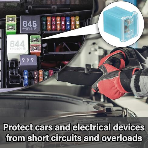 50A Square Auto Fuses 50 AMP Low Profile Box Shaped Automotive Fuse for SUVs Cars Trucks Boats (Pack of 6 Pcs) in Saudi Arabia
