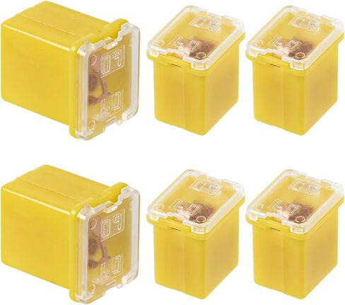 50A Square Auto Fuses 50 AMP Low Profile Box Shaped Automotive Fuse for SUVs Cars Trucks Boats (Pack of 6 Pcs) in Saudi Arabia