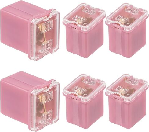 50A Square Auto Fuses 50 AMP Low Profile Box Shaped Automotive Fuse for SUVs Cars Trucks Boats (Pack of 6 Pcs) in Saudi Arabia