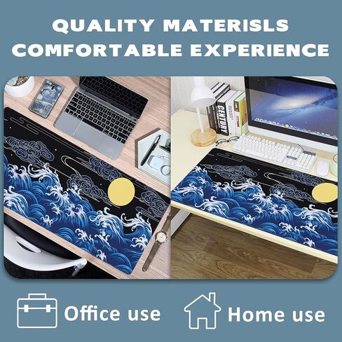 Large Mouse Pad Ocean Beach at Sunrise Extended Gaming Mouse Pad Desk Mat Stitched Edges Mousepad Non-Slip Rubber Base Keyboard Pad for Laptop Computer PC 35.4 x 15.7 inches in Kuwait