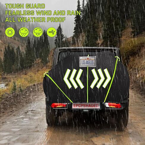 Bike Cover for Transport on Rack, Outdoor 2 Bicycle Covers Storage, 600D Oxford Bicycle Cover Waterproof, Dust, Windproof, Rain, UV. in Saudi Arabia