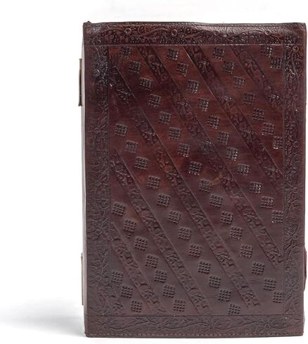 600 page large journal sketchbook leather journal leather leather bound journal grimoire journal cover handmade vintage journal charmed book of shadows charmed leather notebook journal (BROWN) in Saudi Arabia