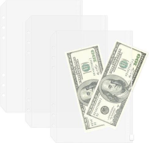 Discagenda Clear Card حامل A5 (5.8 × 8.3 بوصة) ، 3 حزمة ل 6 حلقات منظم مخطط مونيرنر الشخصي in Kuwait