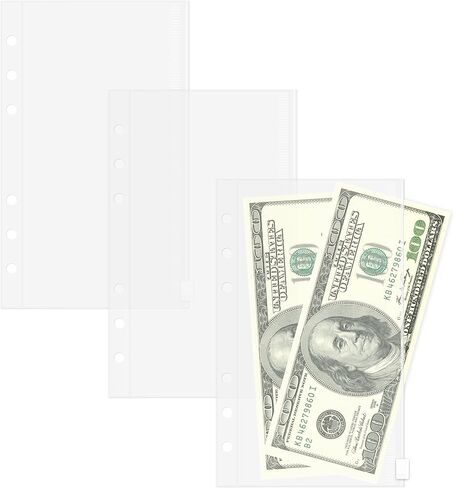Discagenda Clear Card حامل A5 (5.8 × 8.3 بوصة) ، 3 حزمة ل 6 حلقات منظم مخطط مونيرنر الشخصي in Kuwait