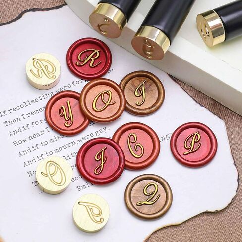 Letter C Wax Seal Stamp - Mini Initial Sealing Wax Stamp, 0.47 Inch/12mm Brass Capital Letter with Handle for Party Invitations, Envelopes, and Letters in Saudi Arabia