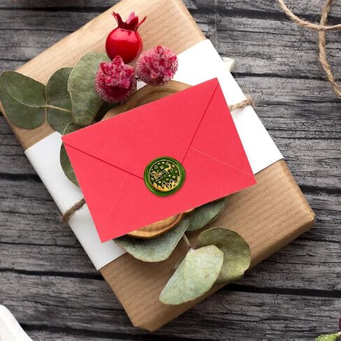 Christmas Sleigh 1" Wax Seal Stamp Retro Sealing Stamps Removable Brass Head Seal Stamp with Wooden Handle Sealing Wax for Envelope Greeting Letter Christmas Invitations Gift Wrapping Decor in Saudi Arabia