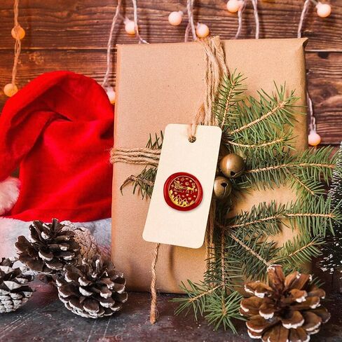 Christmas Sleigh 1" Wax Seal Stamp Retro Sealing Stamps Removable Brass Head Seal Stamp with Wooden Handle Sealing Wax for Envelope Greeting Letter Christmas Invitations Gift Wrapping Decor in Saudi Arabia