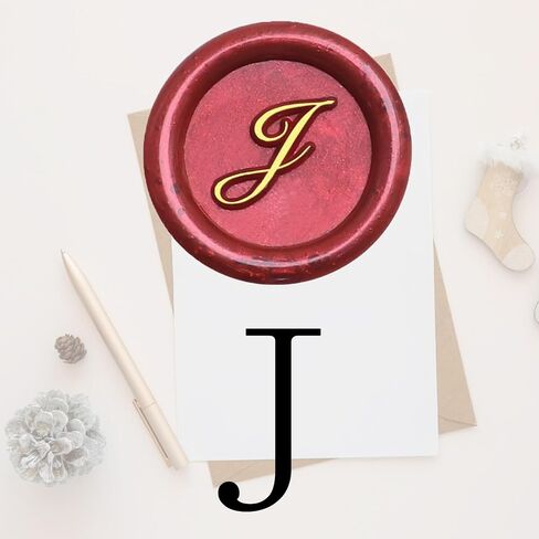 Letter C Wax Seal Stamp - Mini Initial Sealing Wax Stamp, 0.47 Inch/12mm Brass Capital Letter with Handle for Party Invitations, Envelopes, and Letters in Saudi Arabia