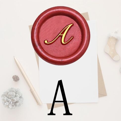 Letter C Wax Seal Stamp - Mini Initial Sealing Wax Stamp, 0.47 Inch/12mm Brass Capital Letter with Handle for Party Invitations, Envelopes, and Letters in Saudi Arabia