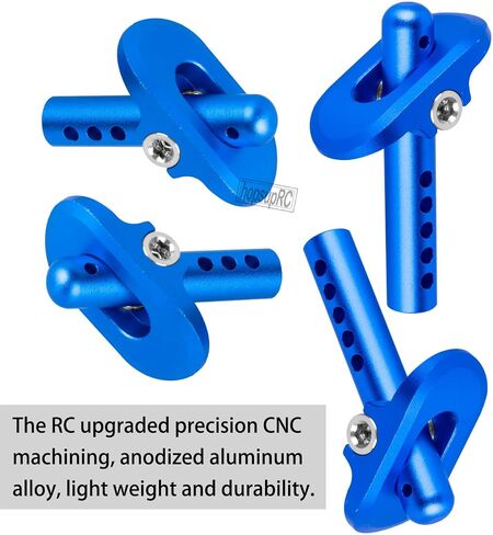 Aluminum Front Rear Body Posts Mount Shell Column Fixing Bracket Upgrades Part for 1/10 OUTCAST 4WD 4S BLX, VORTEKS 4X2 BOOST MEGA/4X4 3S BLX, Replaces ARA320453, ARA320357, Silver in Kuwait