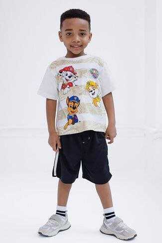 طقم تي شيرت وسروال كرة سلة لعيد الميلاد من Paw Patrol، مقاسات من الأطفال الصغار إلى الأطفال الكبار (2T - 10-12) in Saudi Arabia