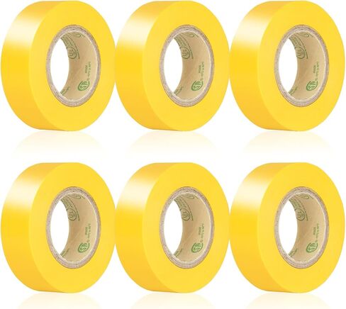 Electrical Tape Black, UL Approved, Industrial Grade Electrical Tape, Multipurpose Electric Tape for Wrapping Wiring Harness, Electric Insulating, 0.7in X 33ft (6 Pack) in Saudi Arabia