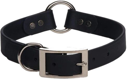 Mendota Pet Durasoft Imitation Leather Collar - Center Ring Dog Collar - Made in The USA - Waterproof, Odor Resistant - Orange, 1 in x 16 in in Kuwait