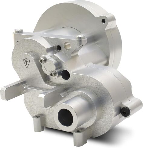 TREAL Ryft Transmission Gearbox W/Motor Mount, Aluminum 7075 CNC Machined Transmission Housing Set for 1/10 Axial RBX10 Ryft Upgrades (Silver) in Kuwait