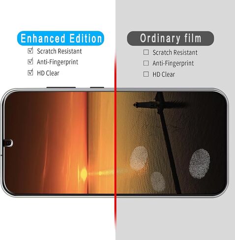 Slanku [3 Pack Screen Protector for Samsung Galaxy S24 FE 5G Tempered Glass, No Bubbles, Anti-Scratch, Easy to install in Kuwait
