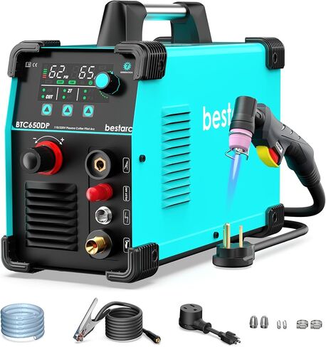 Plasma Cutter, Pilot Arc [Air Sensor Technology] 110/220V BTC600DP 13th Generation, 60Amps Screen Display Digital Plasma Cutting Machine (BTC600DP 13GEN 110/220V) in Saudi Arabia