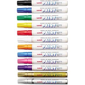 علامة Sanford 63631 Uni-Paint المعتمدة على النفط ، الأحبار المتوسطة ، المتنوعة ، 12/مجموعة