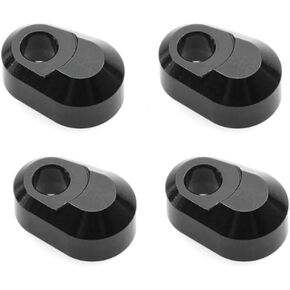 4 Pcs Aluminum Hinge Pin Retainer Compatible for Traxxas X-Maxx 6S 8S XRT Suspension Pin Retainer RC Upgrade Parts(Black)
